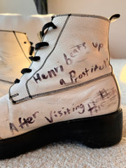 Spring/Summer 2018 “Henri’s Last Chance” Bottes En Cuir Hand-Drawn by Henri Alexander Levy