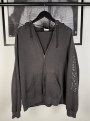 35+ YEAR OLD PERFECTLY FADED & OVERSIZED HARLEY DAVIDSON ULTRA-SOFT LOGO ZIPUP