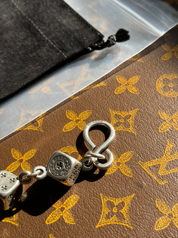 ULTIMATE GRAIL SPECIAL ORDER 18 INCH .925 SILVER "DICE" WALLET CHAIN
