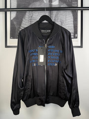 THE LAST BRAND NEW w/ TAGS ICONIC PRE-SPRING 2017 "GERMS" SILK BOMBER