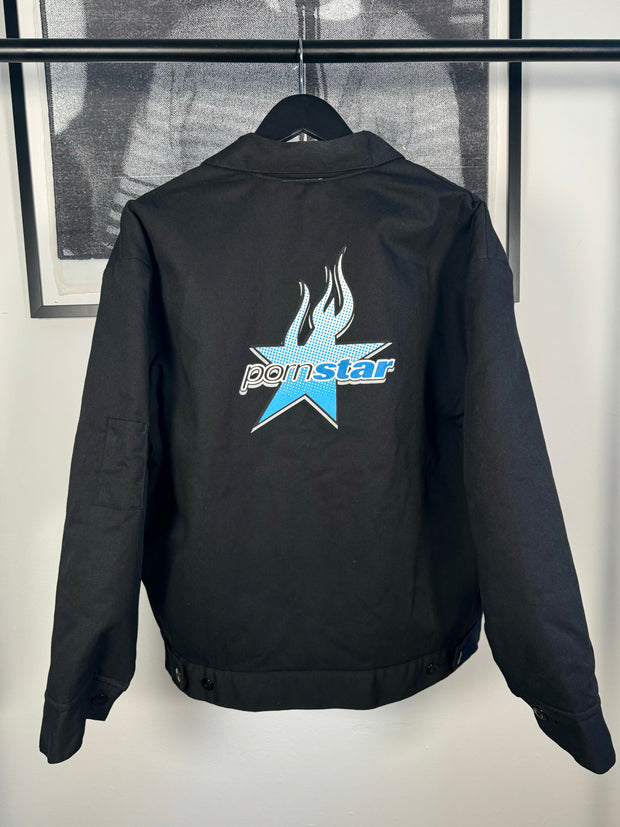 90'S GRAIL QUILTED PORN STAR SKATEBOARDS x DICKIES LOGO JACKET