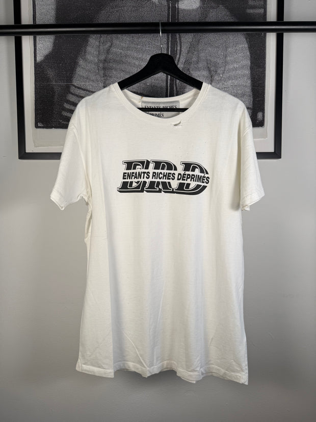 THE LAST BRAND NEW ICONIC SPRING/SUMMER 2016 "ERD" LOGO HAND DISTRESSED SHIRT