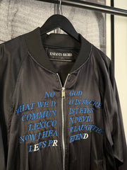 THE LAST BRAND NEW w/ TAGS ICONIC PRE-SPRING 2017 "GERMS" SILK BOMBER
