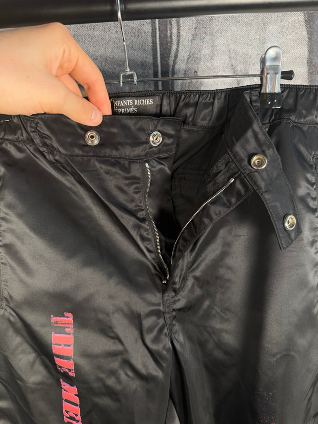 ICONIC FALL/WINTER 2019 "MENENDEZ MURDER TRIAL" ITALIAN NYLON SHOOTER PANTS
