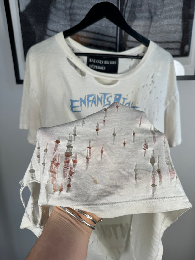 RARE GOLDEN ERA GRAIL 1 OF 25 HAND-DISTRESSED "SAD MICKEY" ANTONIOLI COLLAB SHIRT