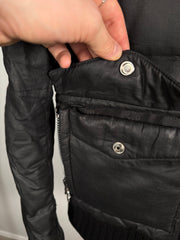 ULTIMATE GRAIL EARLY 2000's MINK COLLAR WAXED COTTON UTILITY JACKET