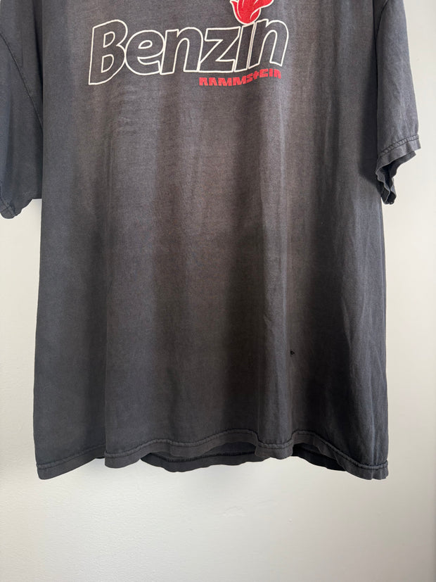 BEAUTIFUL PERFECTLY FADED & UTRA-SOFT OG RAMMSTEIN "BENZIN" FLAME SHIRT