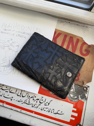 XXL 21 CEMETERY CROSS PATCH STASH WALLET w/ .925 DETAILS