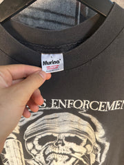 INSANE FADED 90s "NARCOTICS ENFORCEMENT: LIVING ON THE EDGE" SHIRT