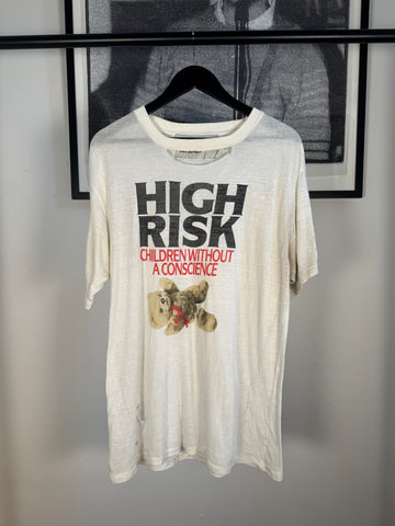 RARE GOLDEN ERA 2015 "HIGH RISK: CHILDREN WITHOUT A CONSCIENCE" THRASHED VINTAGE EFFECT SHIRT