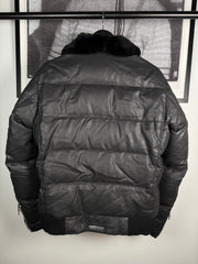 ULTIMATE GRAIL EARLY 2000's MINK COLLAR WAXED COTTON UTILITY JACKET