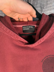 RARE SPRING/SUMMER 2020 MAROON OVER-DYED “CRY FOR HELP” MEGA OVERSIZED HOODIE