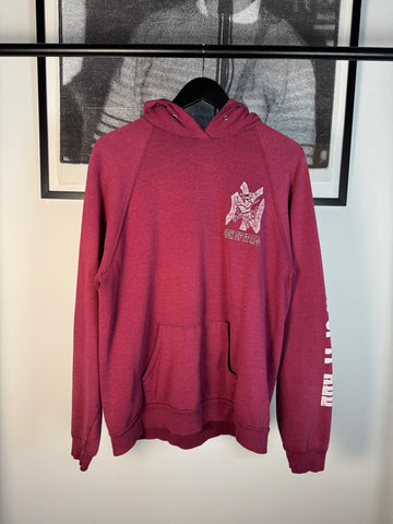 RARE 90's SICK OF IT ALL NEW YORK HARDCORE LOGO AGED RED DRAGON HOODIE
