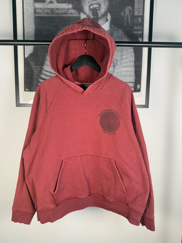 RARE SPRING/SUMMER 2020 MAROON OVER-DYED “CRY FOR HELP” MEGA OVERSIZED HOODIE