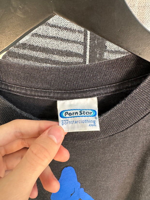 ICONIC 90s PORN STAR SKATEBOARDS FADED ADIDAS RIP BOOTLEG SHIRT