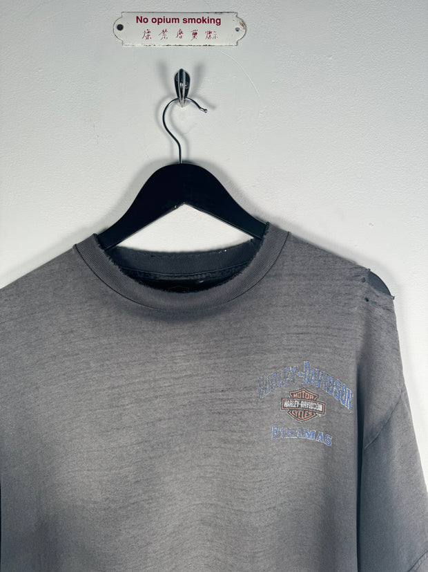 90's ULTRA-FADED HARLEY DAVIDSON BAHAMAS TEE