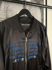 THE LAST BRAND NEW w/ TAGS ICONIC PRE-SPRING 2017 "GERMS" SILK BOMBER