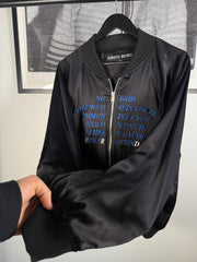 THE LAST BRAND NEW w/ TAGS ICONIC PRE-SPRING 2017 "GERMS" SILK BOMBER