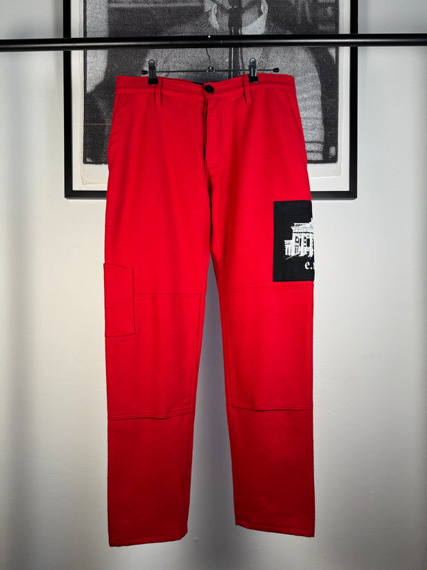 RARE FALL/WINTER 2017 MELTON WOOL "BRANDENBURG GATE" PATCH PANTS