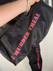 ICONIC FALL/WINTER 2019 "MENENDEZ MURDER TRIAL" ITALIAN NYLON SHOOTER PANTS