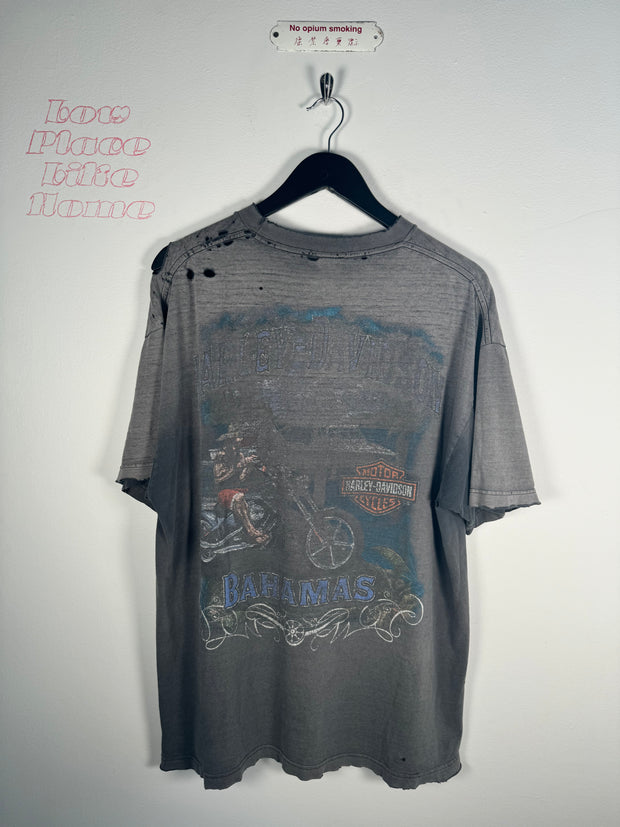 90's ULTRA-FADED HARLEY DAVIDSON BAHAMAS TEE