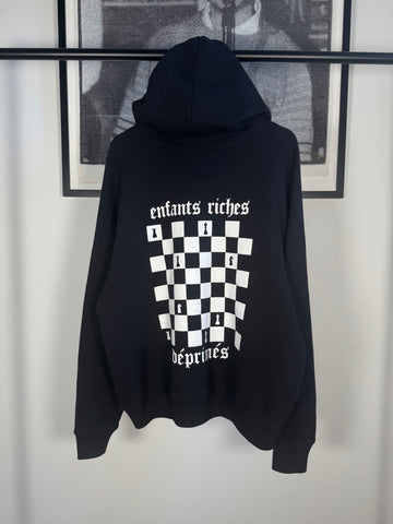 EXTREMELY RARE GOLDEN ERA 2019 SSENSE Exclusive RELEASE "CASHMERE FEEL" ERD CHESSBOARD LOGO HOODIE