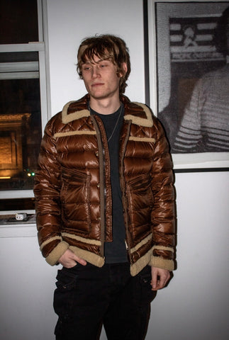 ULTIMATE GRAIL CHIEF KEEF 2012 MONCLER BROWN GIUBOTTO SHEARLING "CLOSE THAT DOOR"