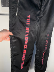 ICONIC FALL/WINTER 2019 "MENENDEZ MURDER TRIAL" ITALIAN NYLON SHOOTER PANTS