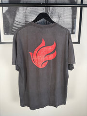 BEAUTIFUL PERFECTLY FADED & UTRA-SOFT OG RAMMSTEIN "BENZIN" FLAME SHIRT
