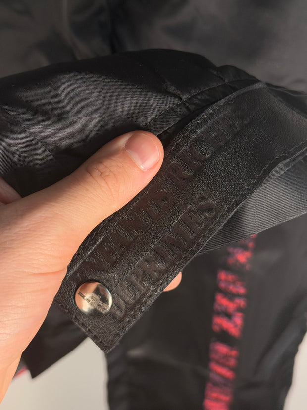 ICONIC FALL/WINTER 2019 "MENENDEZ MURDER TRIAL" ITALIAN NYLON SHOOTER PANTS