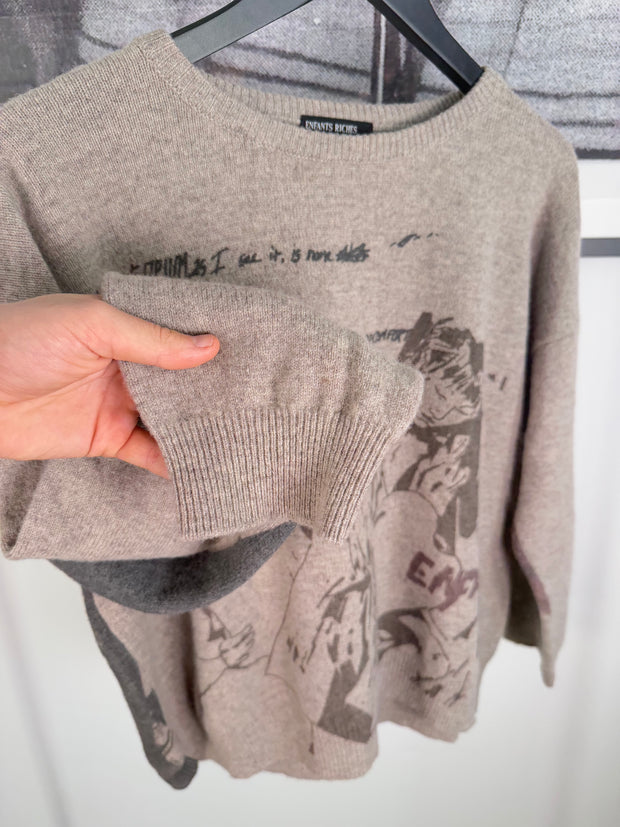 RARE FALL/WINTER 2021 “DRAMA OF OPIUM” MERINO WOOL SWEATER