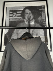 UNBELIEVABLE 80s PERFECTLY THRASHED & FADED "SOUTH SIDE" GOTHIC EMBROIDERY HOODIE