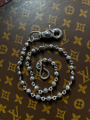 ULTIMATE GRAIL LONGEST SIZE 2022 VIP SPECIAL ORDER 26-LINK CROSS BALL WALLET CHAIN IN .925 SILVER