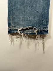 Vintage 90s Japan Exclusive Suede and Calf Leather Cross-Patch Denim (1 of 50)