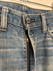 Vintage 90s Japan Exclusive Suede and Calf Leather Cross-Patch Denim (1 of 50)