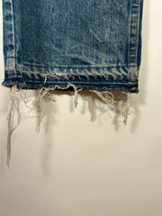 Vintage 90s Japan Exclusive Suede and Calf Leather Cross-Patch Denim (1 of 50)