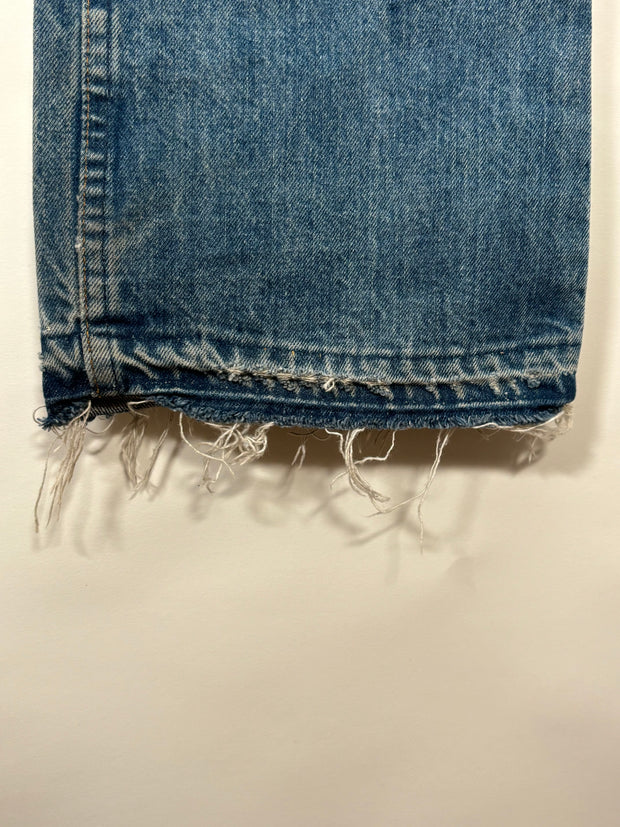 Vintage 90s Japan Exclusive Suede and Calf Leather Cross-Patch Denim (1 of 50)