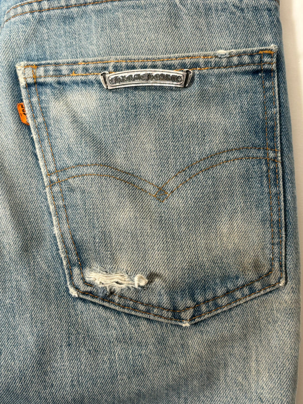Vintage 90s Japan Exclusive Suede and Calf Leather Cross-Patch Denim (1 of 50)