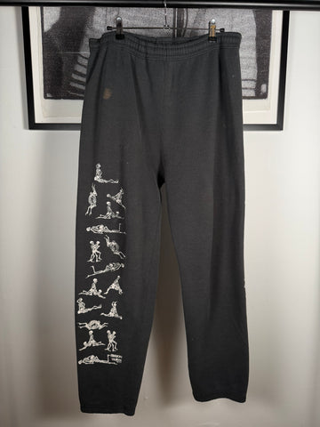 80s SAMPLE TEST PRINT ERD REFERENCE FASHION VICTIM FADED SWEATPANTS