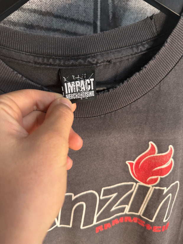 BEAUTIFUL PERFECTLY FADED & UTRA-SOFT OG RAMMSTEIN "BENZIN" FLAME SHIRT