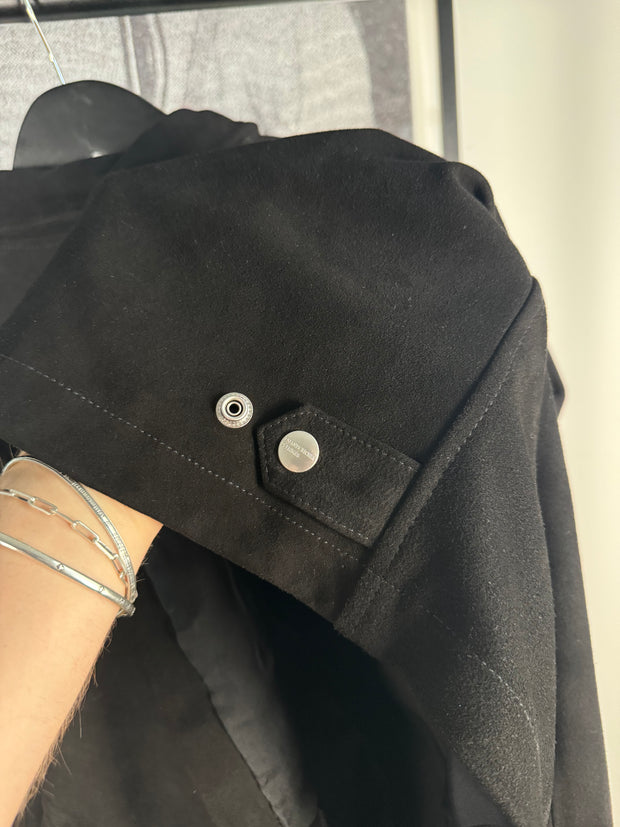 ICONIC FALL/WINTER 2023 SILK LINED LAMBSKIN SUEDE WESTERN JACKET
