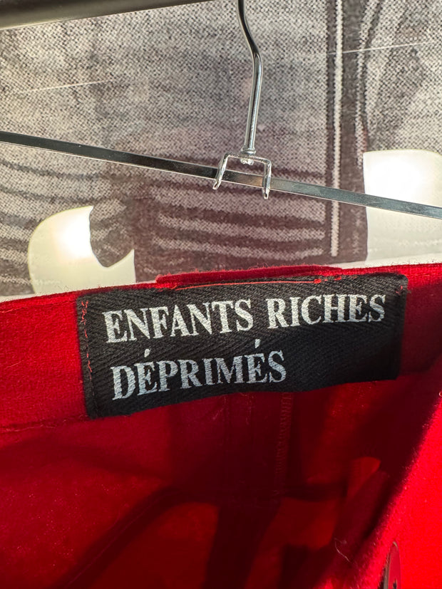 RARE FALL/WINTER 2017 MELTON WOOL "BRANDENBURG GATE" PATCH PANTS