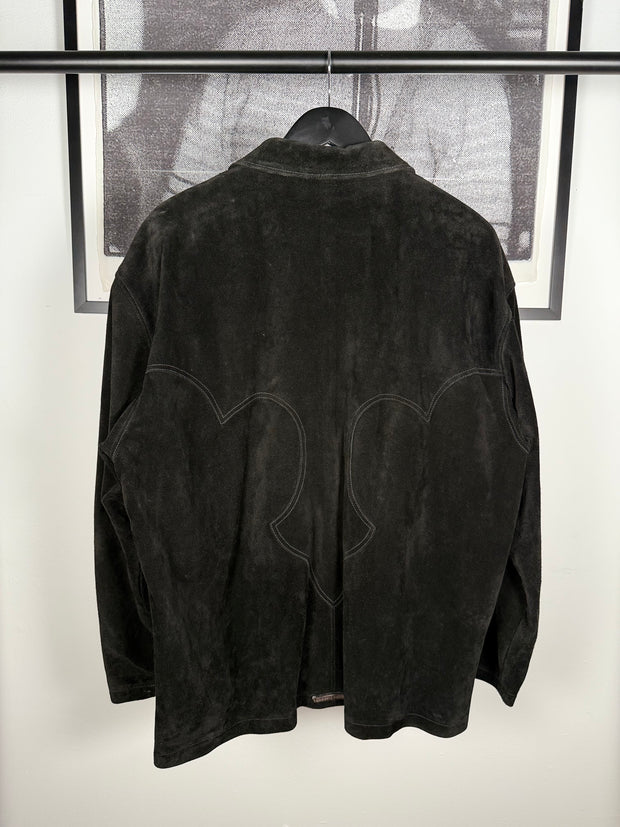 ULTIMATE CHROME GRAIL 1991 SUEDE .925 SILVER CUFF WESTERN FLEUR JACKET
