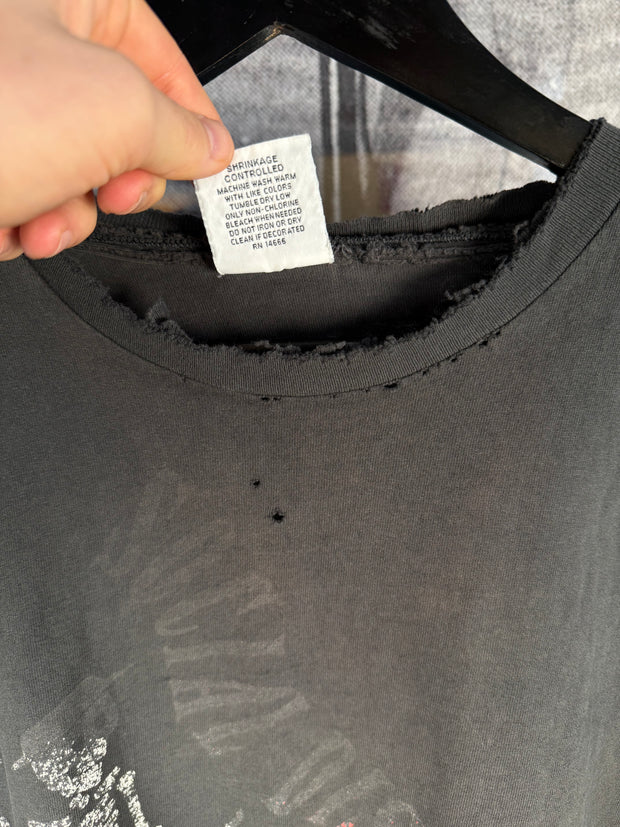 PERFECTLY THRASHED & FADED 90's SOCIAL DISTORTION DICE MARTINI & 8-BALL TOUR DATE SHIRT