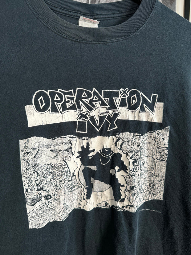 ICONIC FADED 2001 OPERATION IVY LOGO LONG SLEEVE