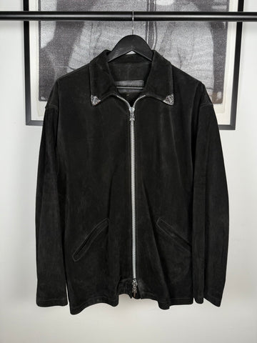 ULTIMATE CHROME GRAIL 1991 SUEDE .925 SILVER CUFF WESTERN FLEUR JACKET