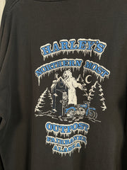 ICONIC CYBER ICE FLAME / EVIL POLAR BEAR HARLEY DAVIDSON ALASKA LONG SLEEVE