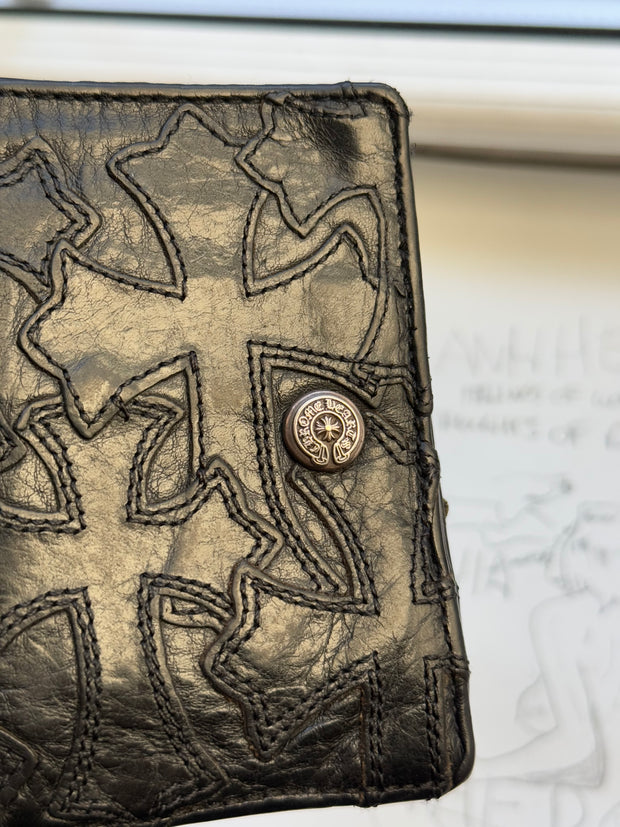 XXL 21 CEMETERY CROSS PATCH STASH WALLET w/ .925 DETAILS