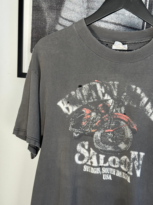 THRASHED "STURGIS SALOON MOTORCYCLE RALLY" SHIRT