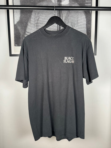 VINTAGE FADED HEAVYWEIGHT "BLACK FLAG" EMBROIDERED SHIRT